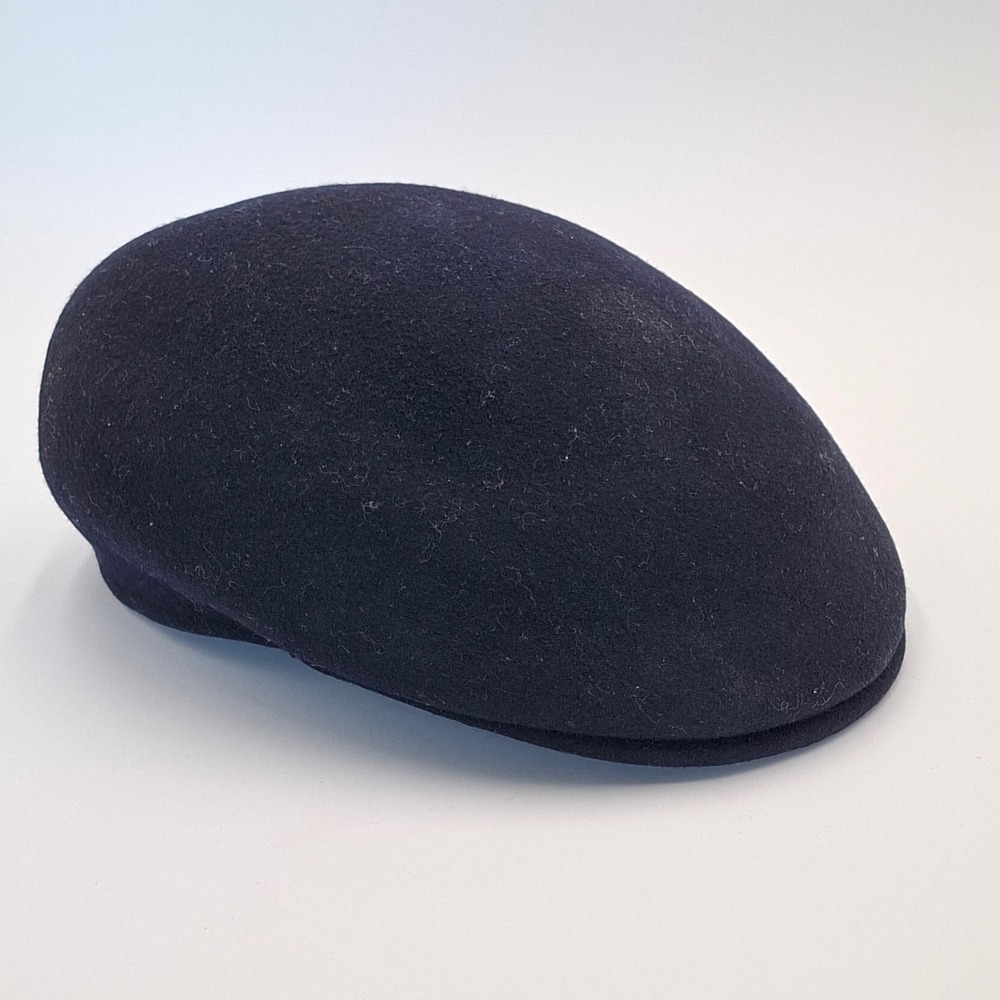 Vintage 1980s Kangol Carimac XL Light Blue 100% Wool Flat Cap Made England